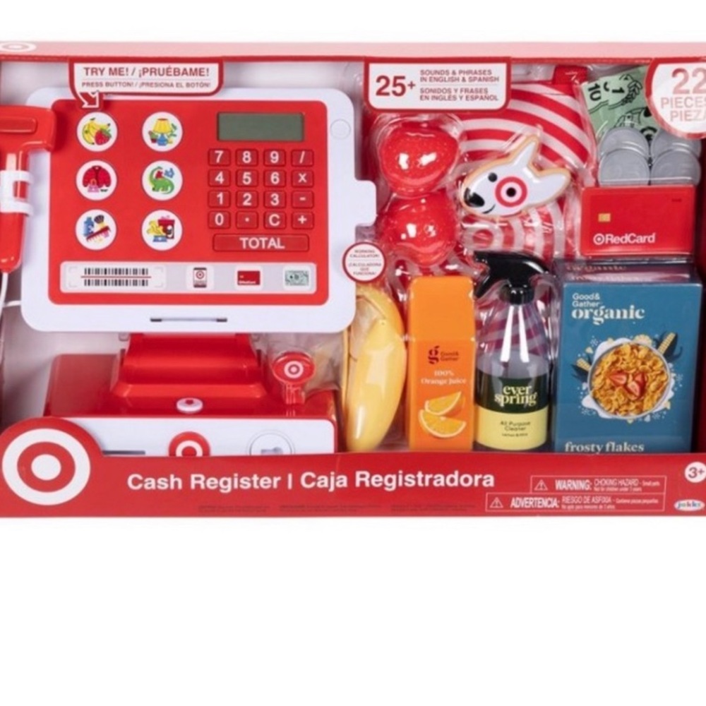 New, Target cash register & accessories.  Hot toy for the holidays!